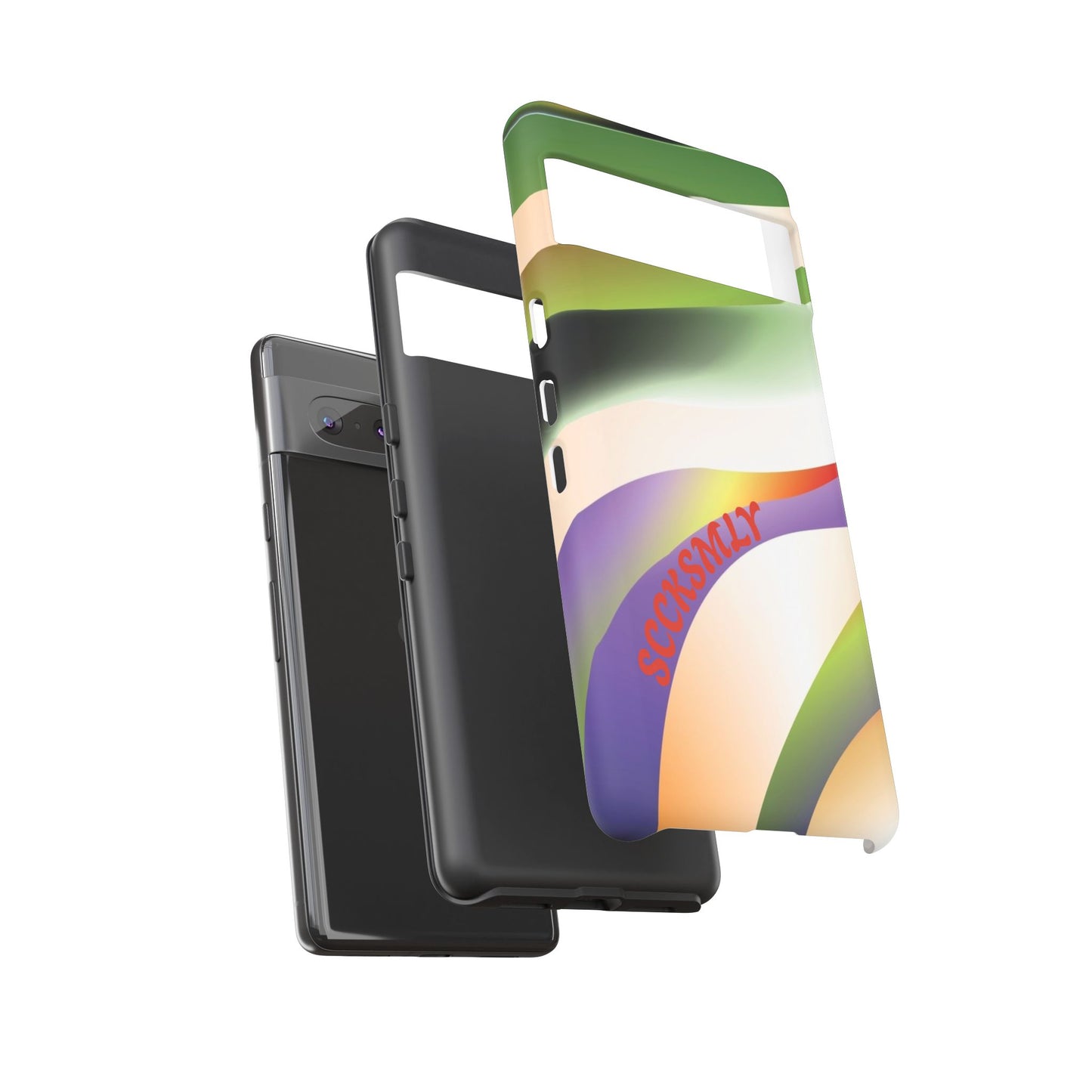 Green Waves Phone Case for Google Pixel