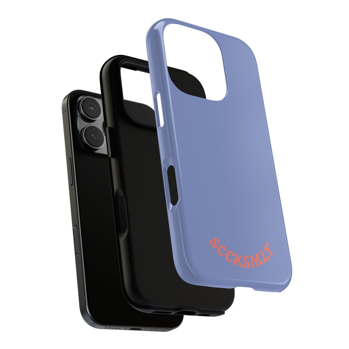 Periwinkle Blue Tough Phone Case for Apple