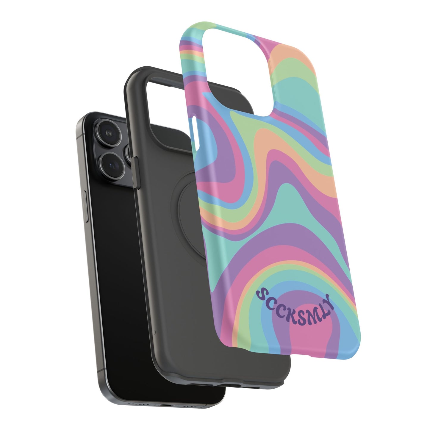 Pastel Swirl Phone Case for Apple