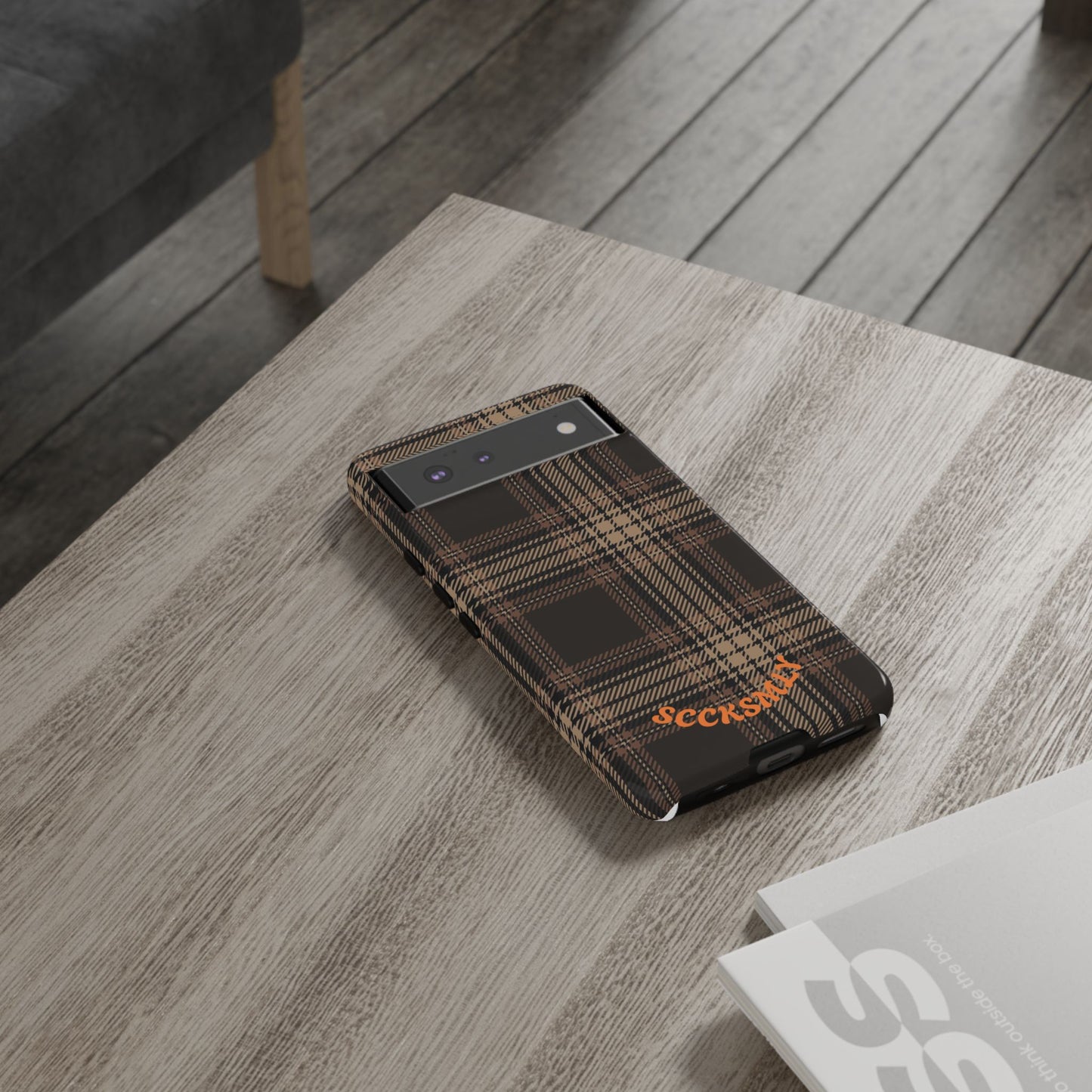 Brown Bread Plaid Tough Phone Case for Google Pixel