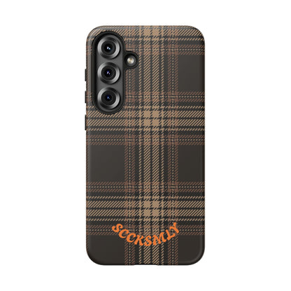 Brown Bread Plaid Tough Phone Case Samsung
