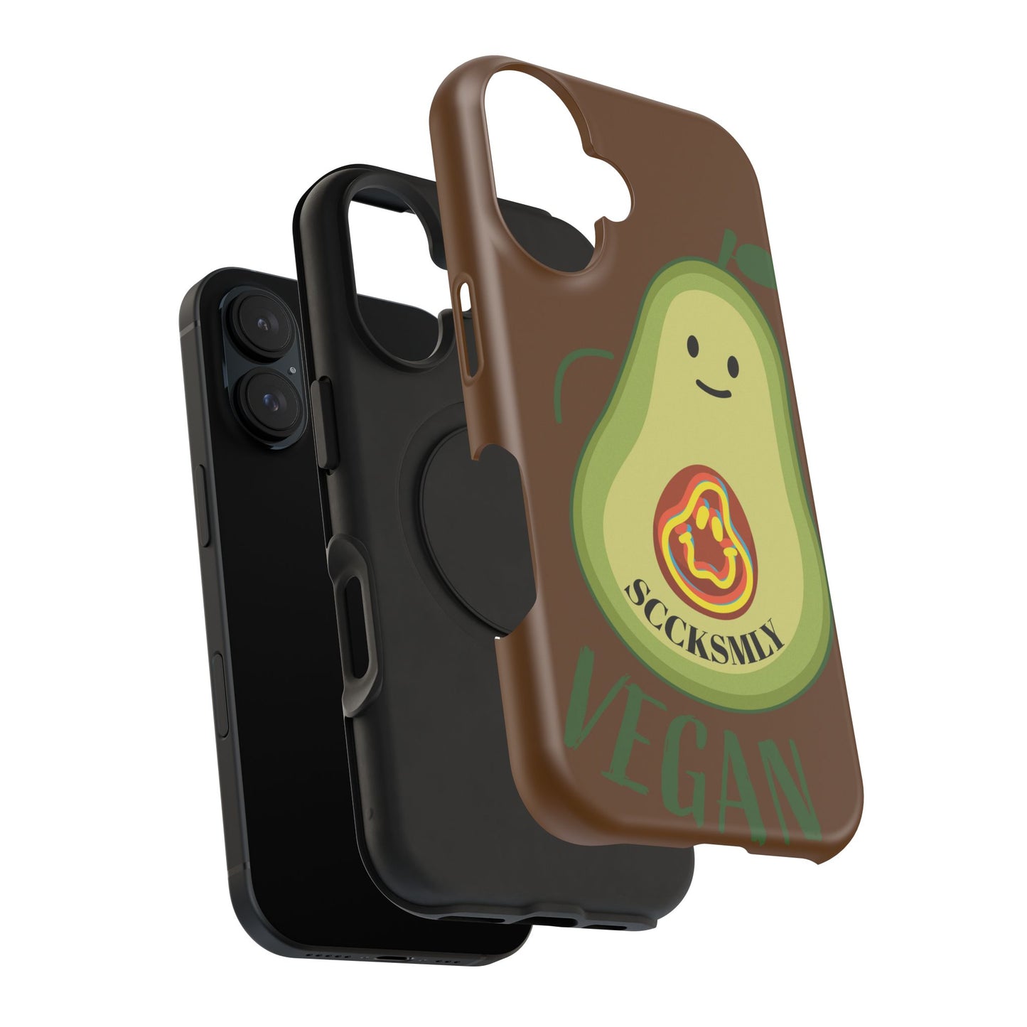 Playful Vegan Avocado Tough Phone Case Apple