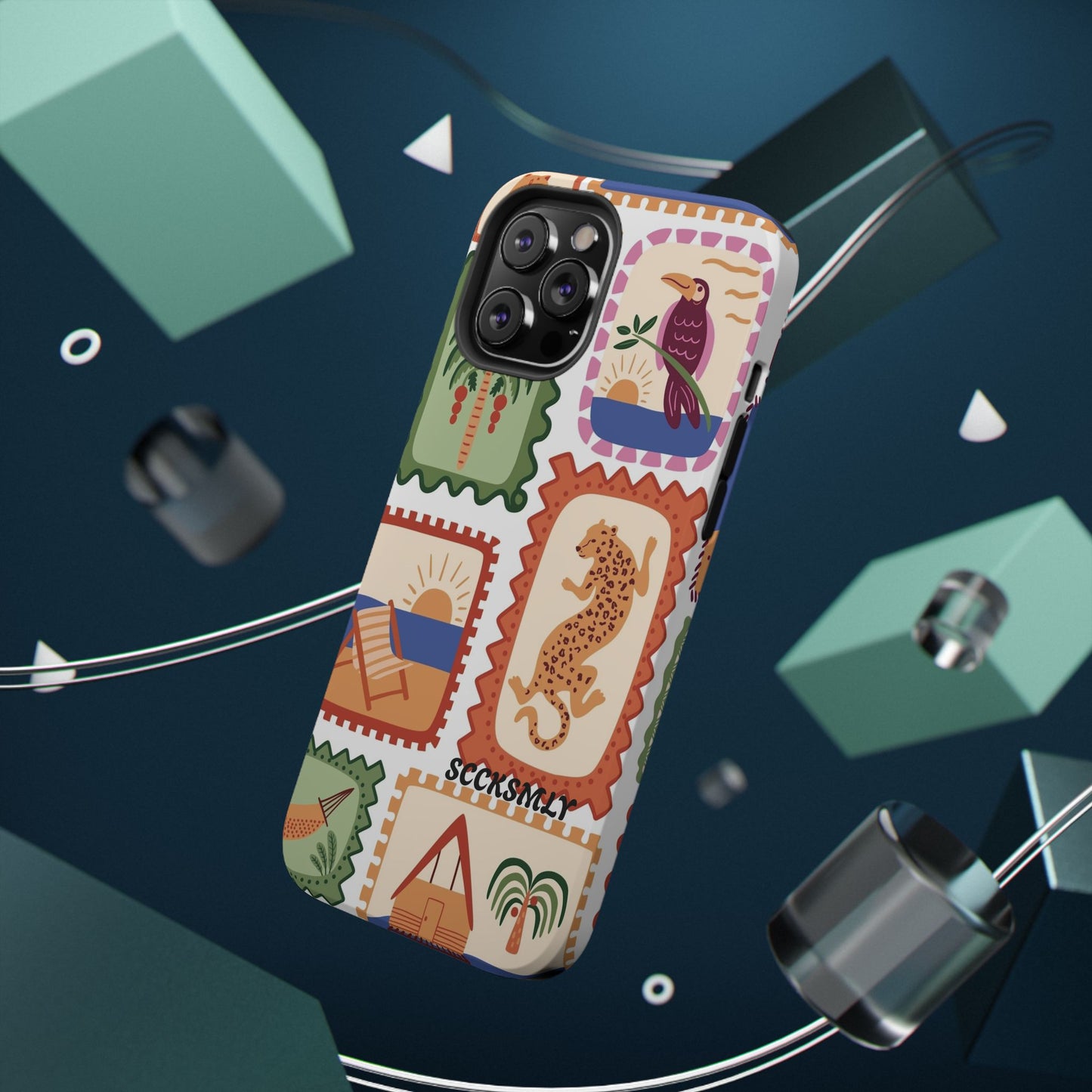 Tropical Print Phone Case for Apple