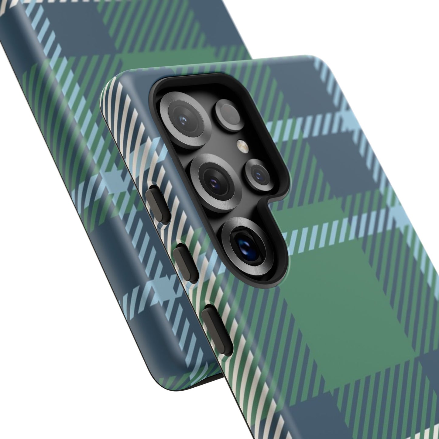 Earth and Sky Plaid Tough Phone Case for Samsung