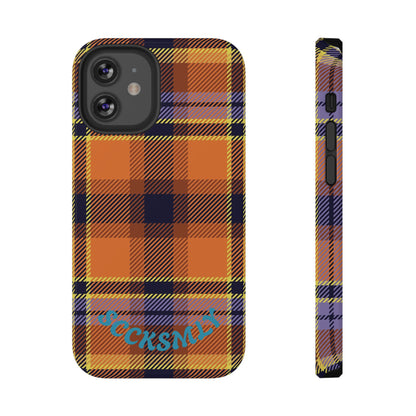 Orange Sickle Plaid  Phone Case for Apple
