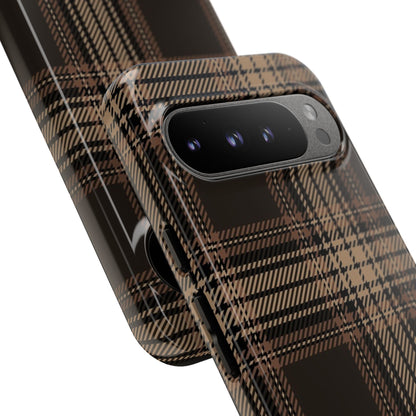 Brown Bread Plaid Tough Phone Case for Google Pixel
