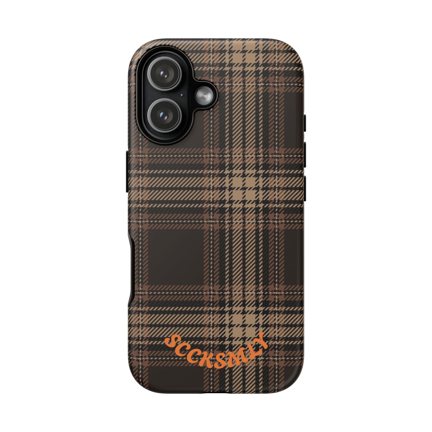 Brown Bread Plaid Tough Phone Case for Apple
