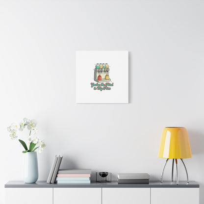 You’re the Fried to My Fries Canvas | Retro Diner Matchbook, Pantry Label Art