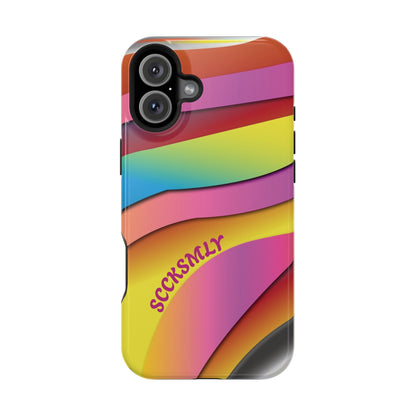Modern Retro Rainbow Phone Case for Apple