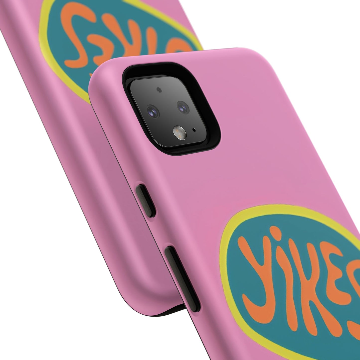 Pink "YIKES" Tough Phone Case for Google Pixel