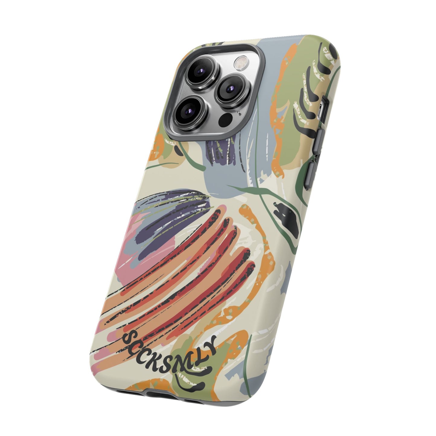 Botanical Strokes Palette Tough Phone Case for Apple