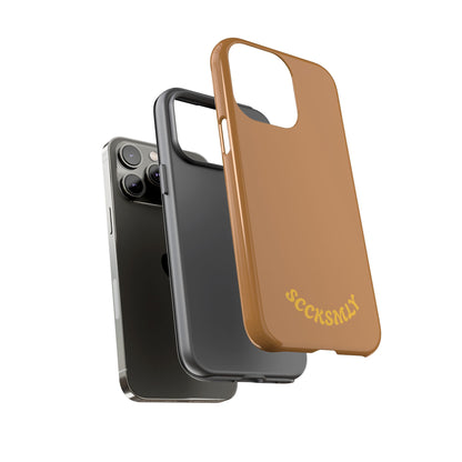SOLID Spiced Caramel Tough Case for Apple