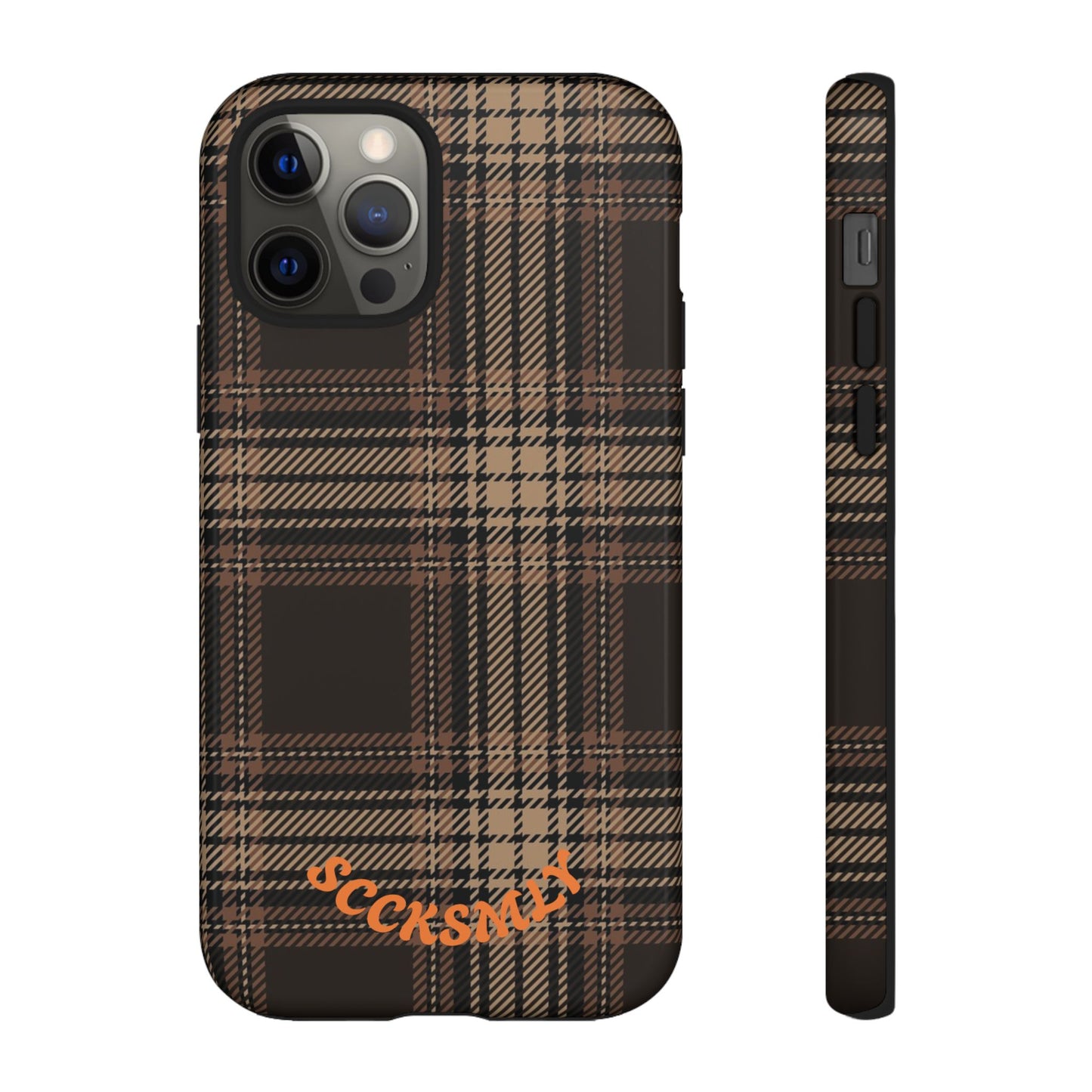 Brown Bread Plaid Tough Phone Case for Apple