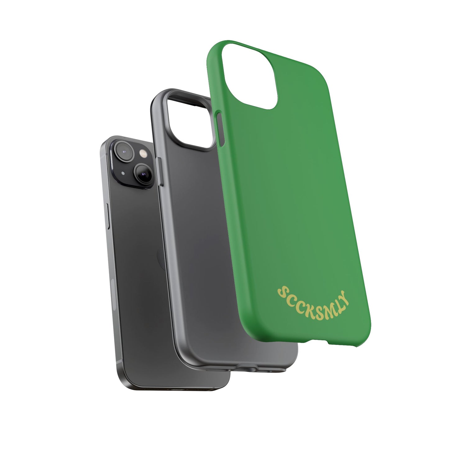 SOLID Green Grin Tough Case for Apple