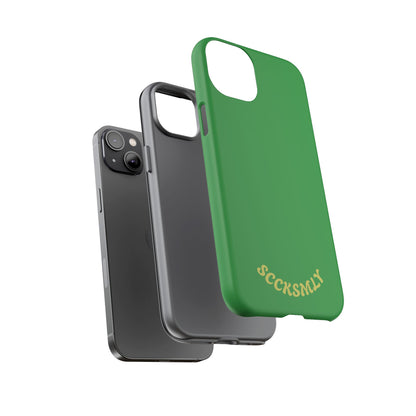 SOLID Green Grin Tough Case for Apple