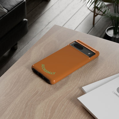 SOLID Terracotta Coal Tough Case for Google Pixel