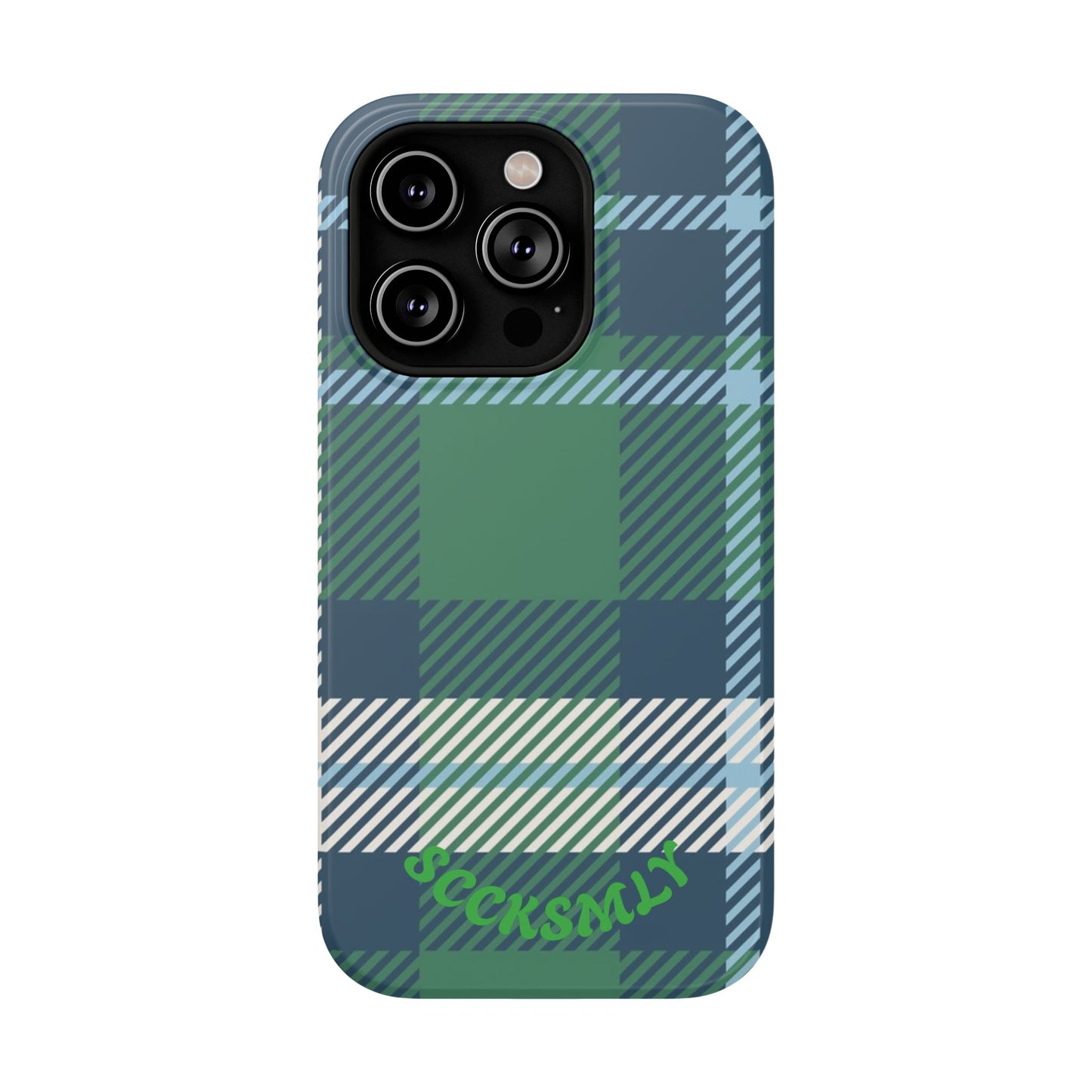 Earth and Sky Plaid Phone Case for Apple