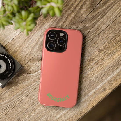 SOLID Guava Melon Wave Tough Phone Case for Apple