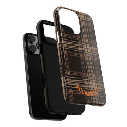 Brown Bread Plaid Tough Phone Case for Apple