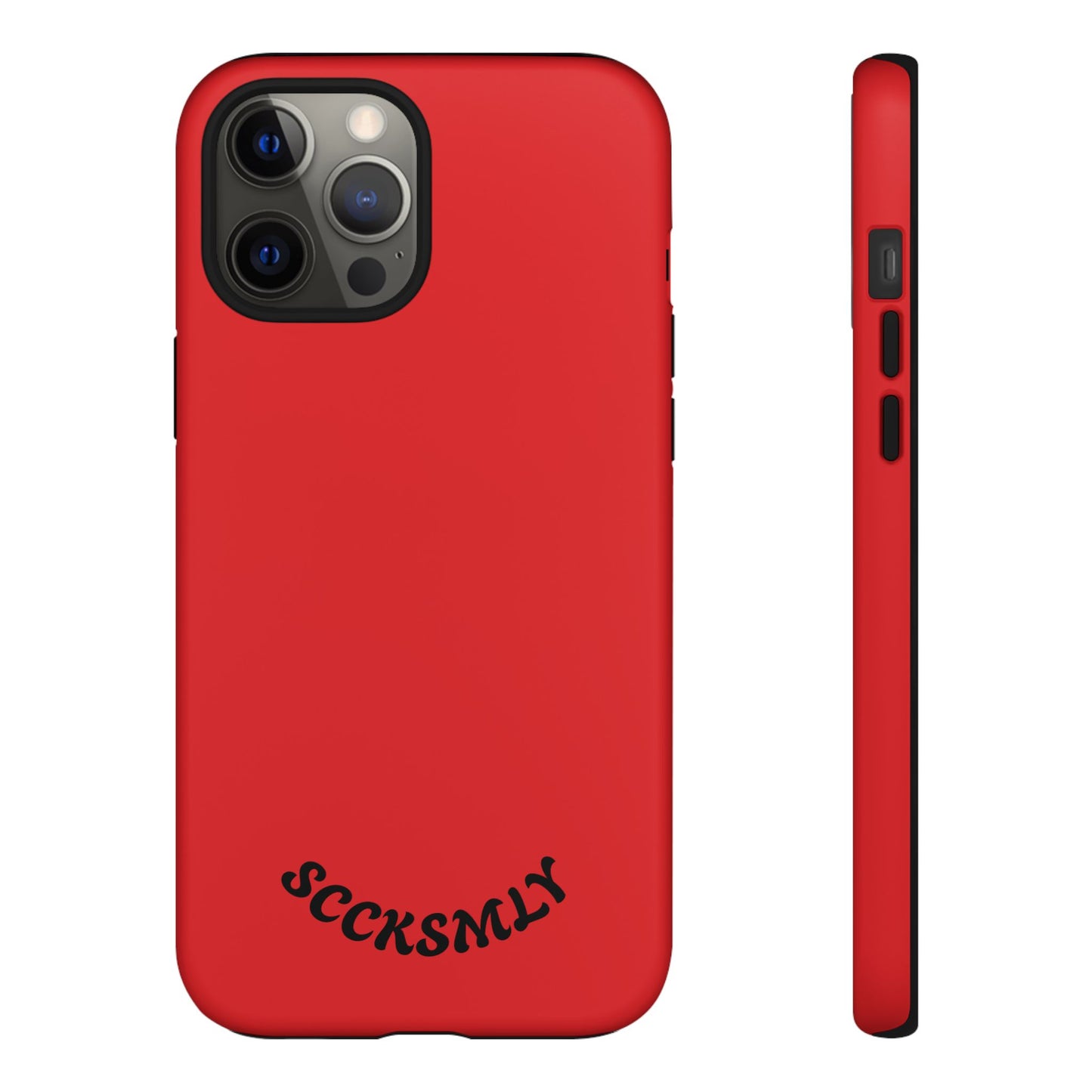 SOLID Screaming Red Tough Case for Apple