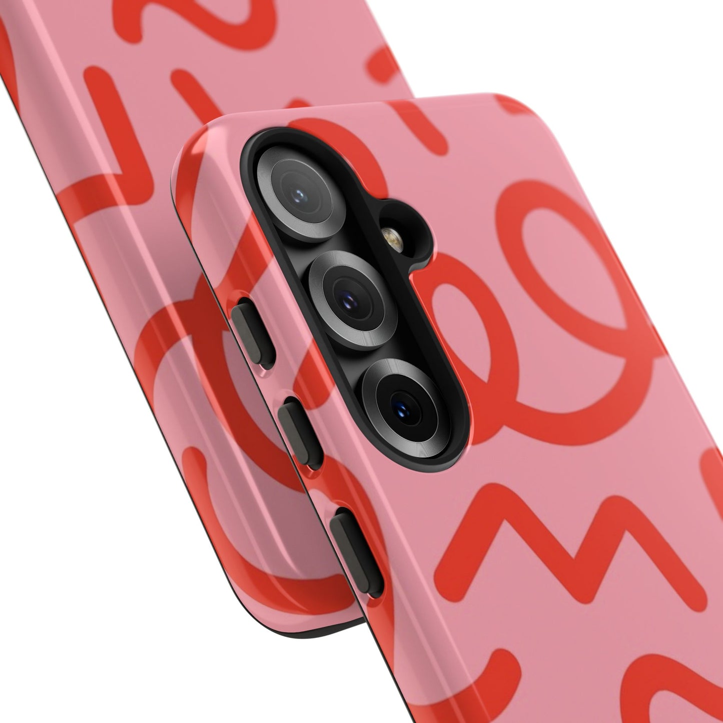 Red Candy Swirls Tough Phone Case for Samsung