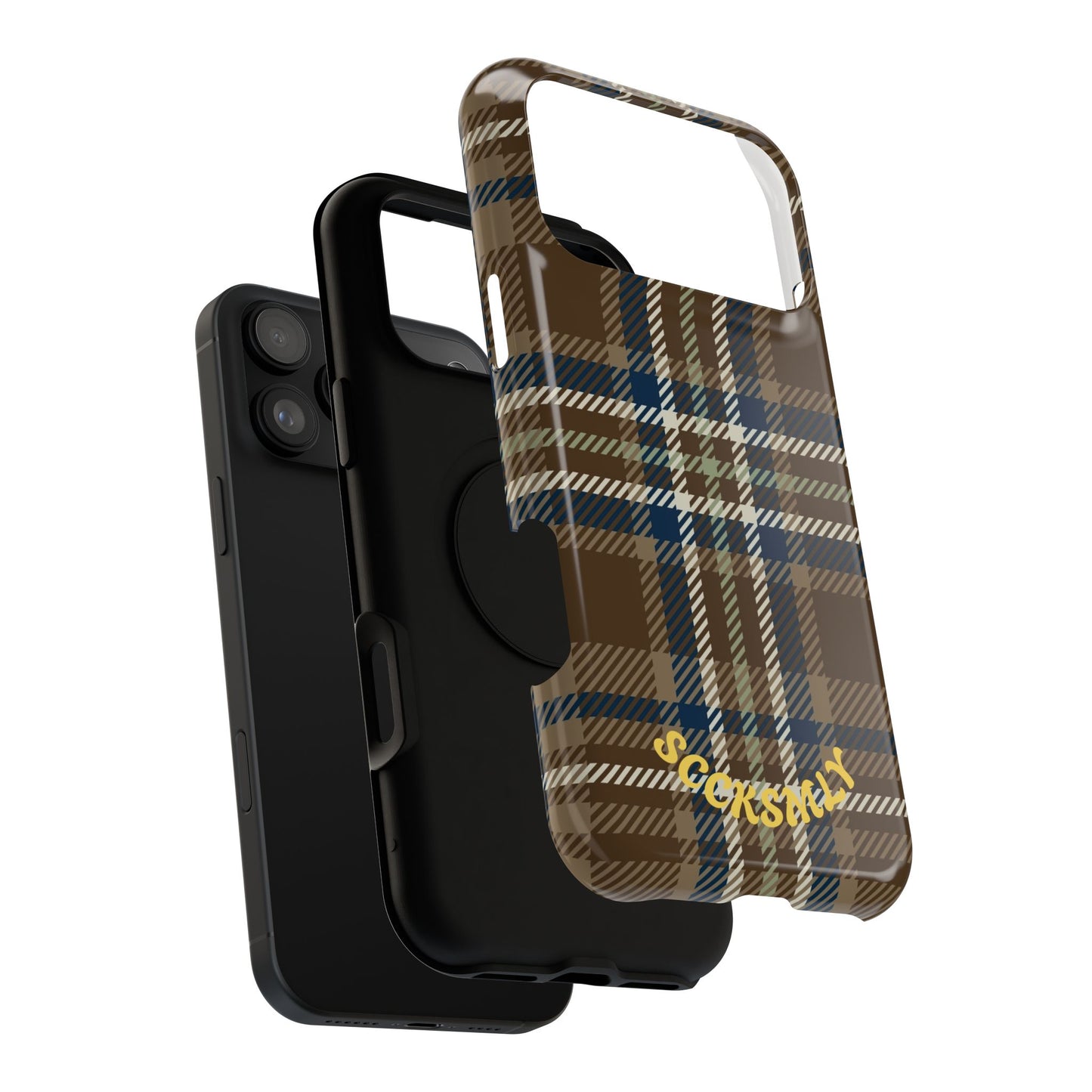 Earth and Sky Plaid Phone Case for Apple