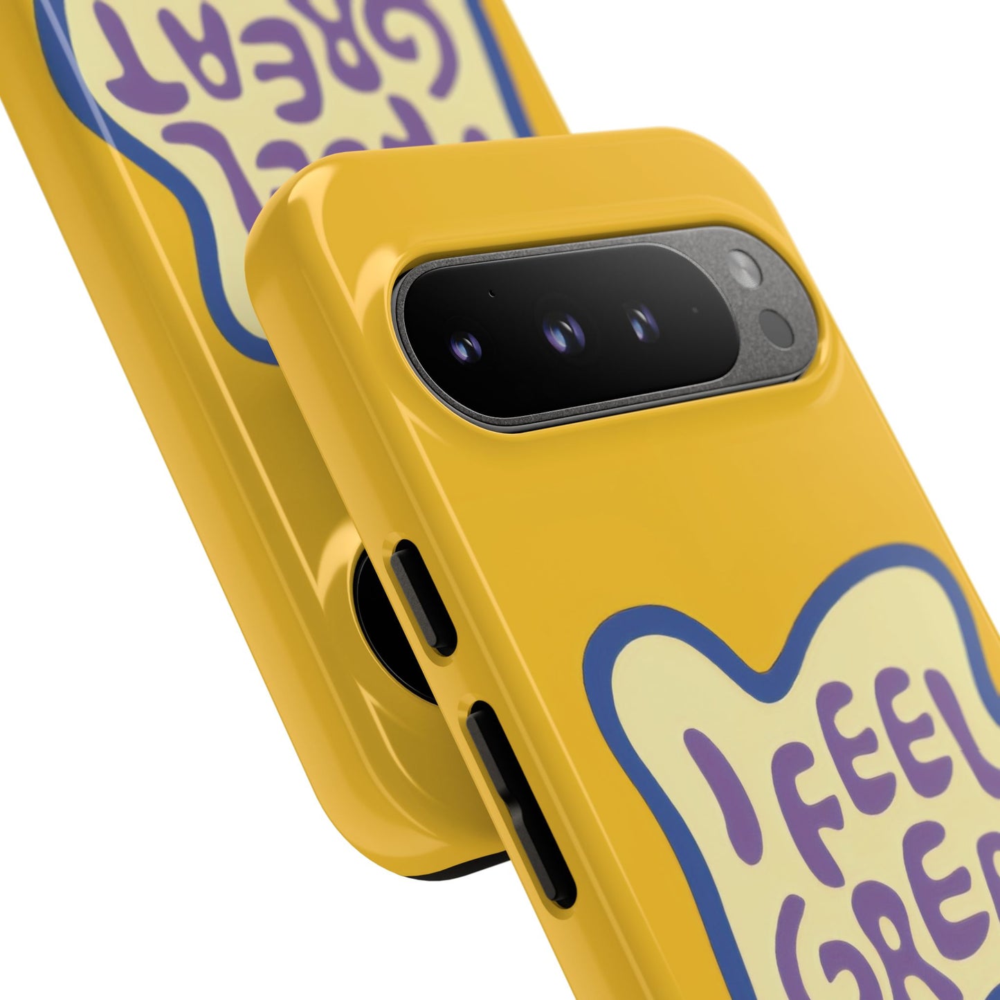 Yellow "I FEEL GREAT" Tough Phone Case for Google Pixel