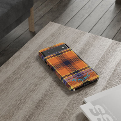 Orange Sickle Plaid Phone Case for Google Pixel