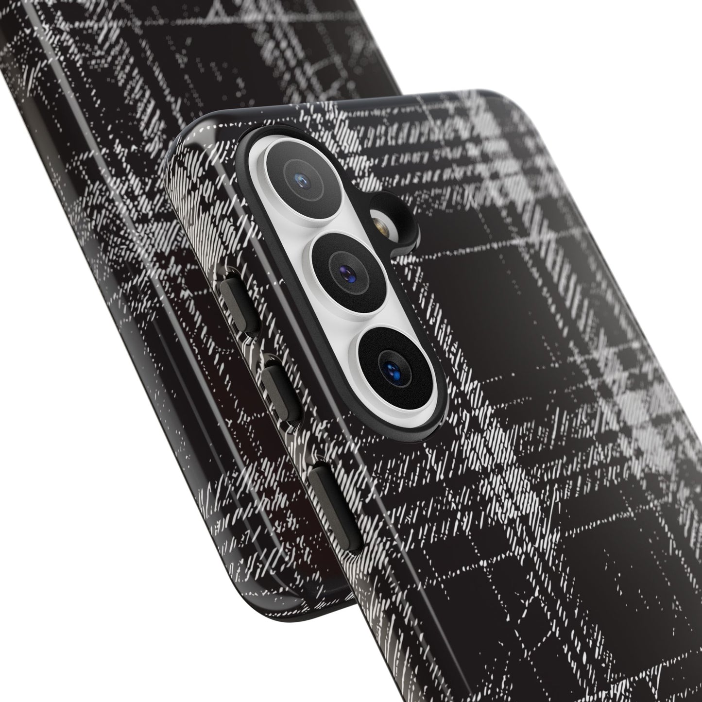 Smoky Grungy Plaid Phone Case for Samsung