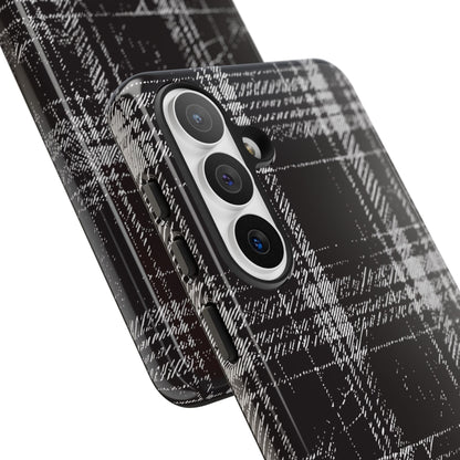 Smoky Grungy Plaid Phone Case for Samsung