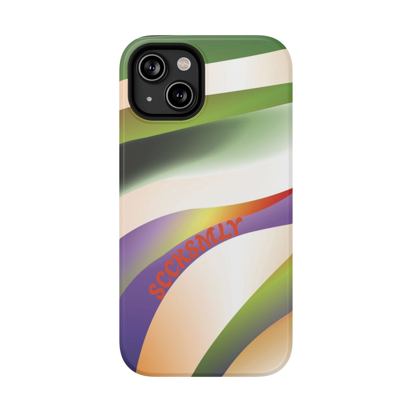 Green Waves Phone Case for Apple