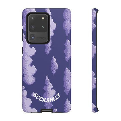 Lilac Pixel Cloud Tough Phone Case for Samsung
