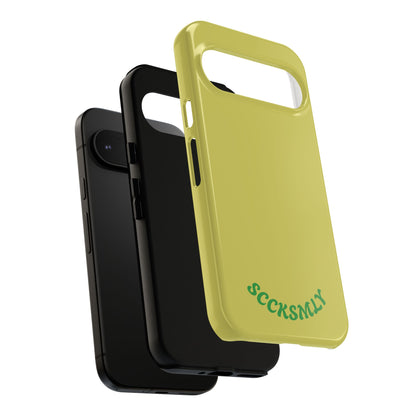 SOLID Lemon Pop Tough Case for Google Pixel