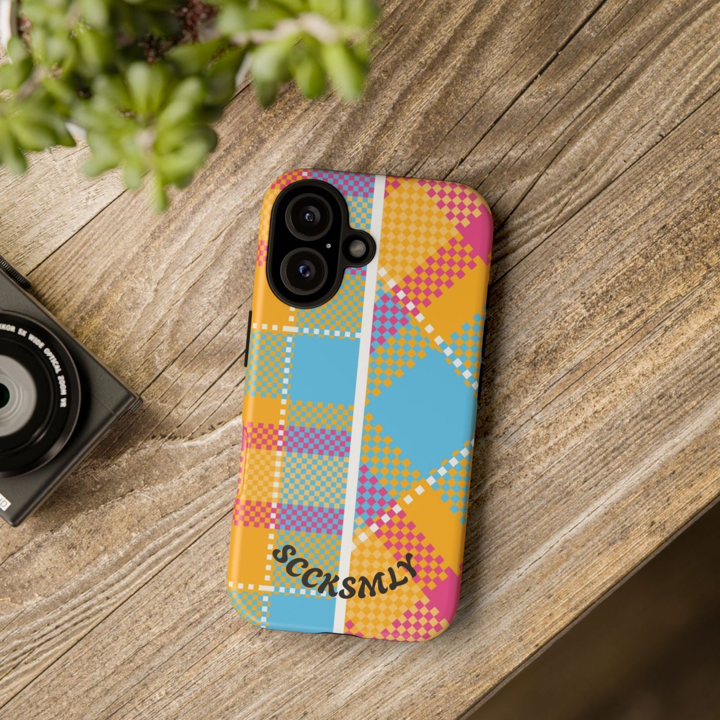 Pattern Punch Phone Case for Apple