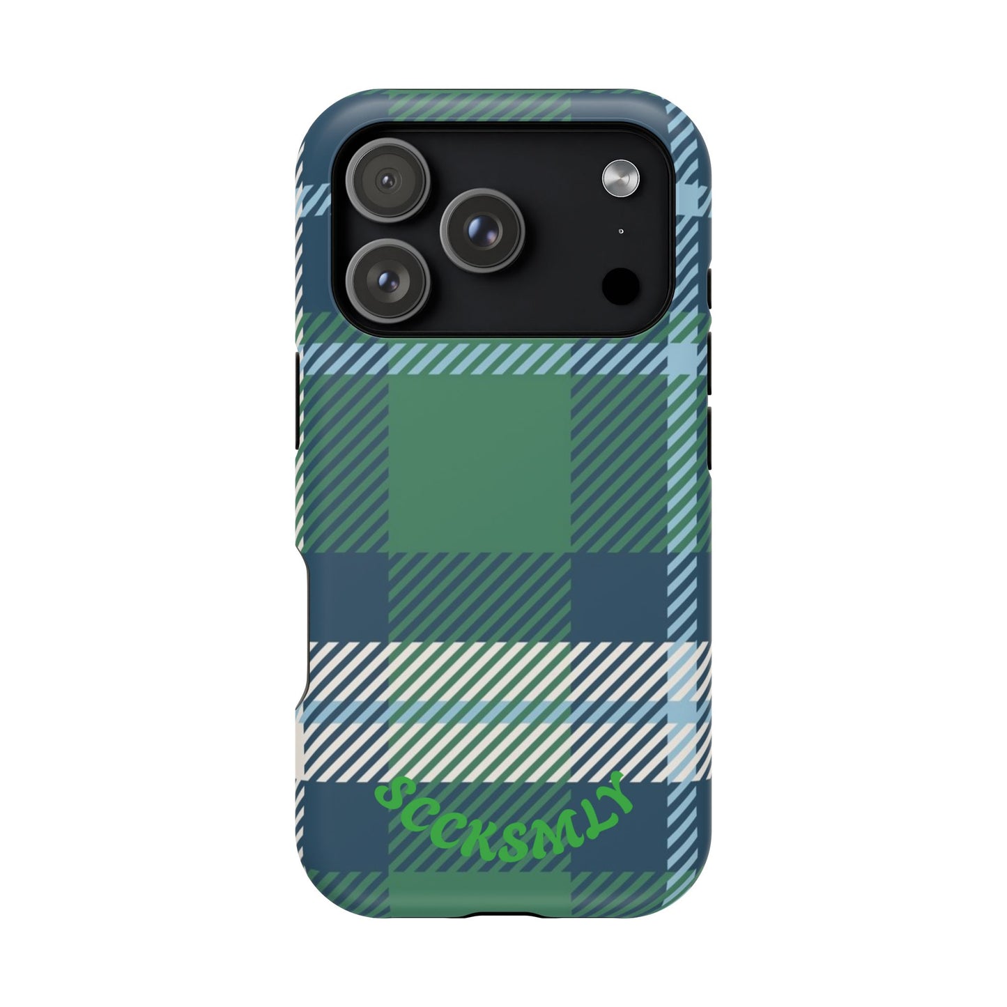 Earth and Sky Plaid Phone Case for Apple