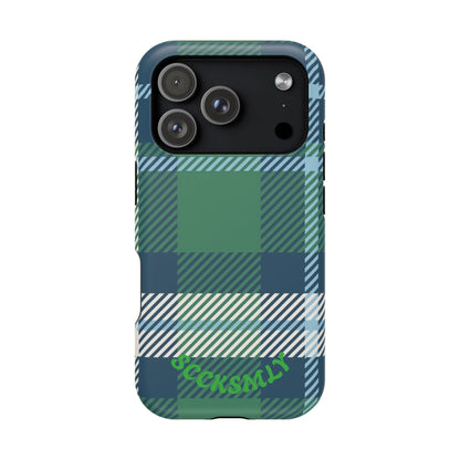 Earth and Sky Plaid Phone Case for Apple