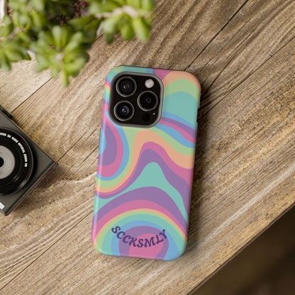 Pastel Swirl Phone Case for Apple