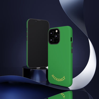 SOLID Green Grin Tough Case for Apple