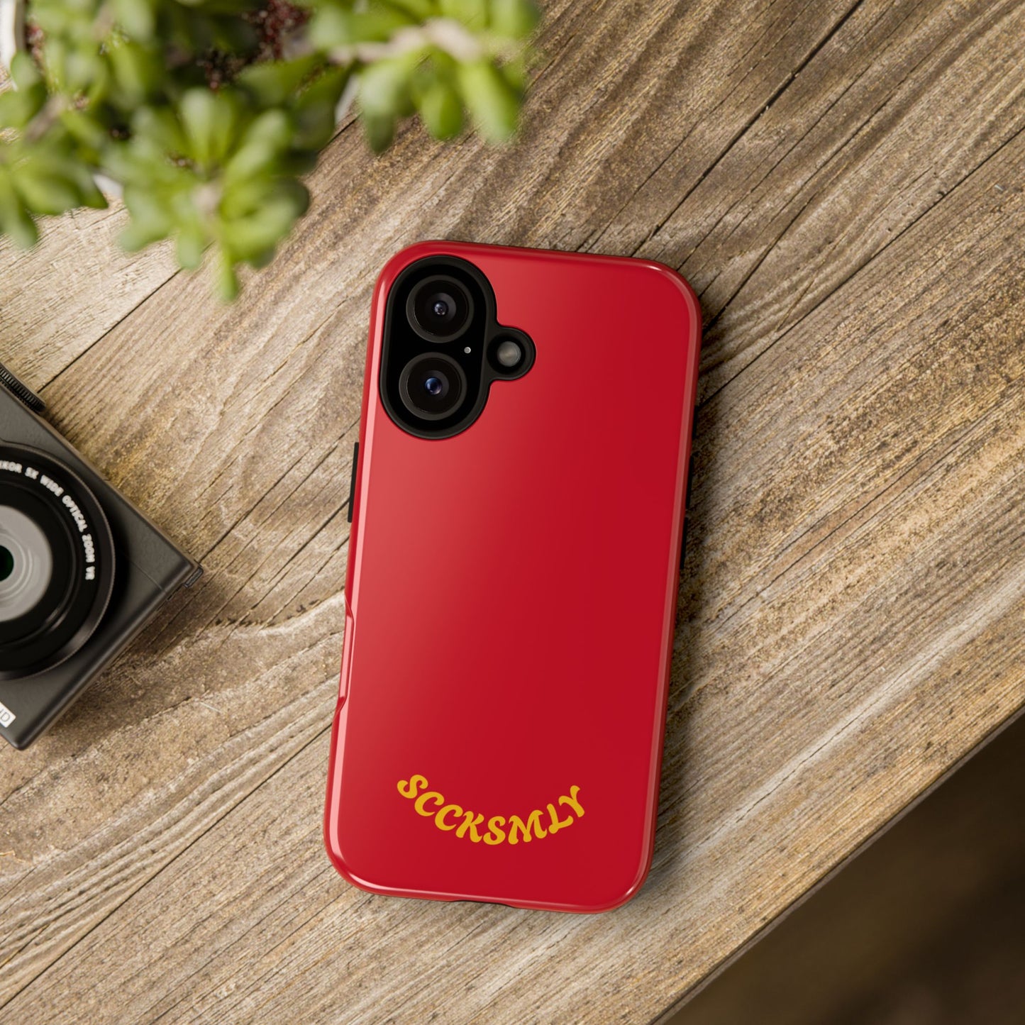SOLID Calm Cherry Tough Case for Apple