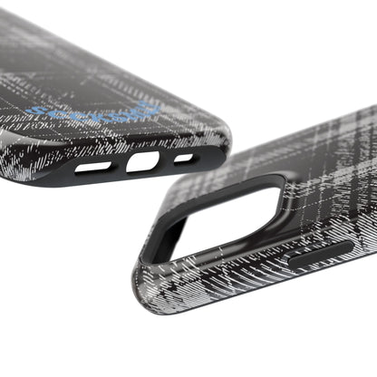 Smoky Grungy Plaid Phone Case for Apple