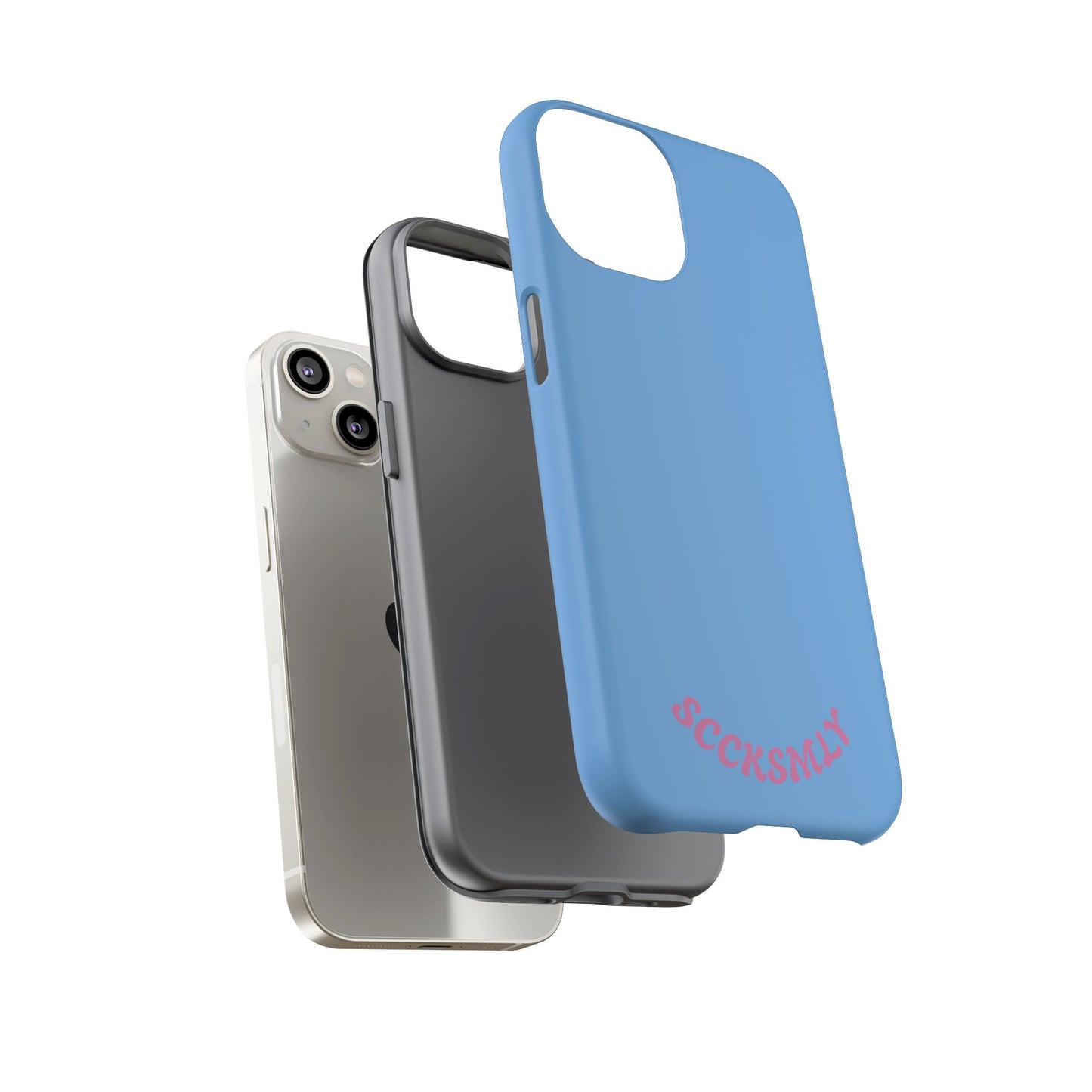 SOLID Blue Candie Tough Case for Apple