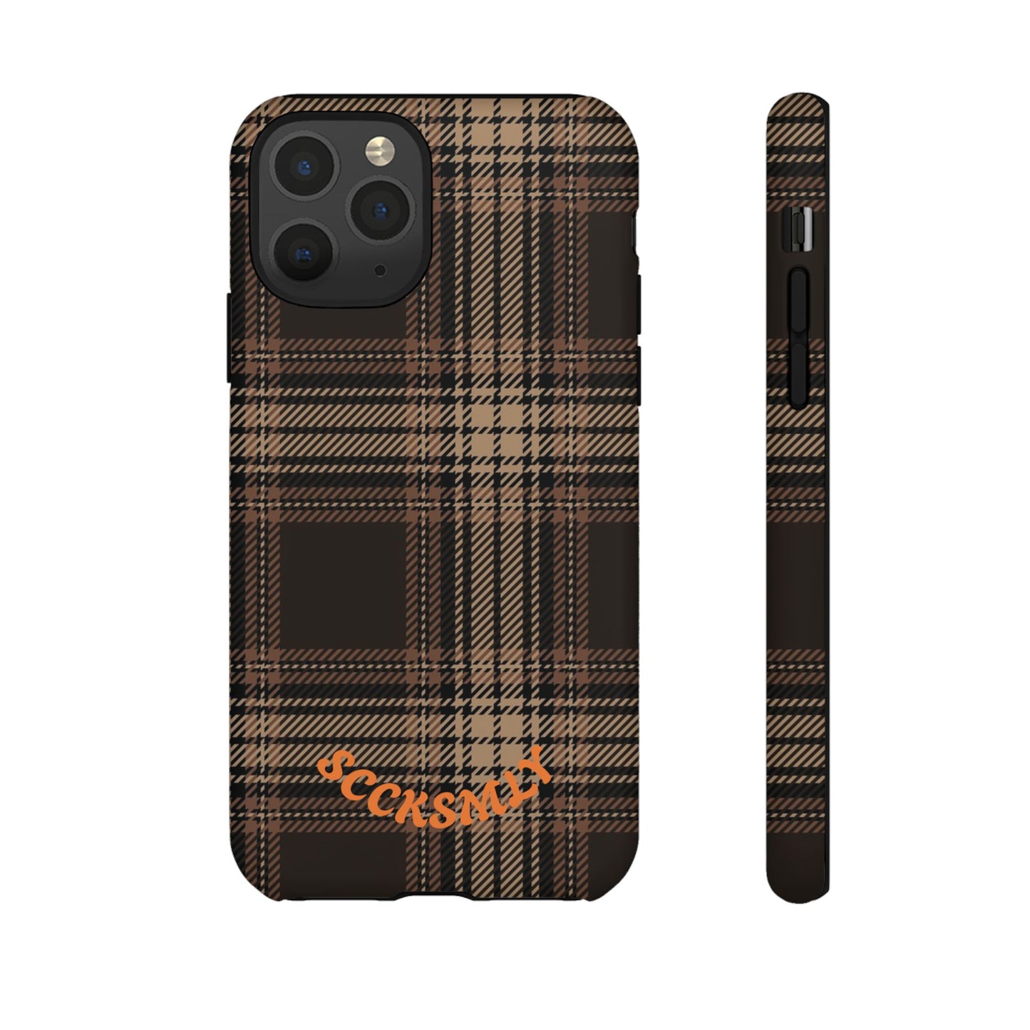 Brown Bread Plaid Tough Phone Case for Apple