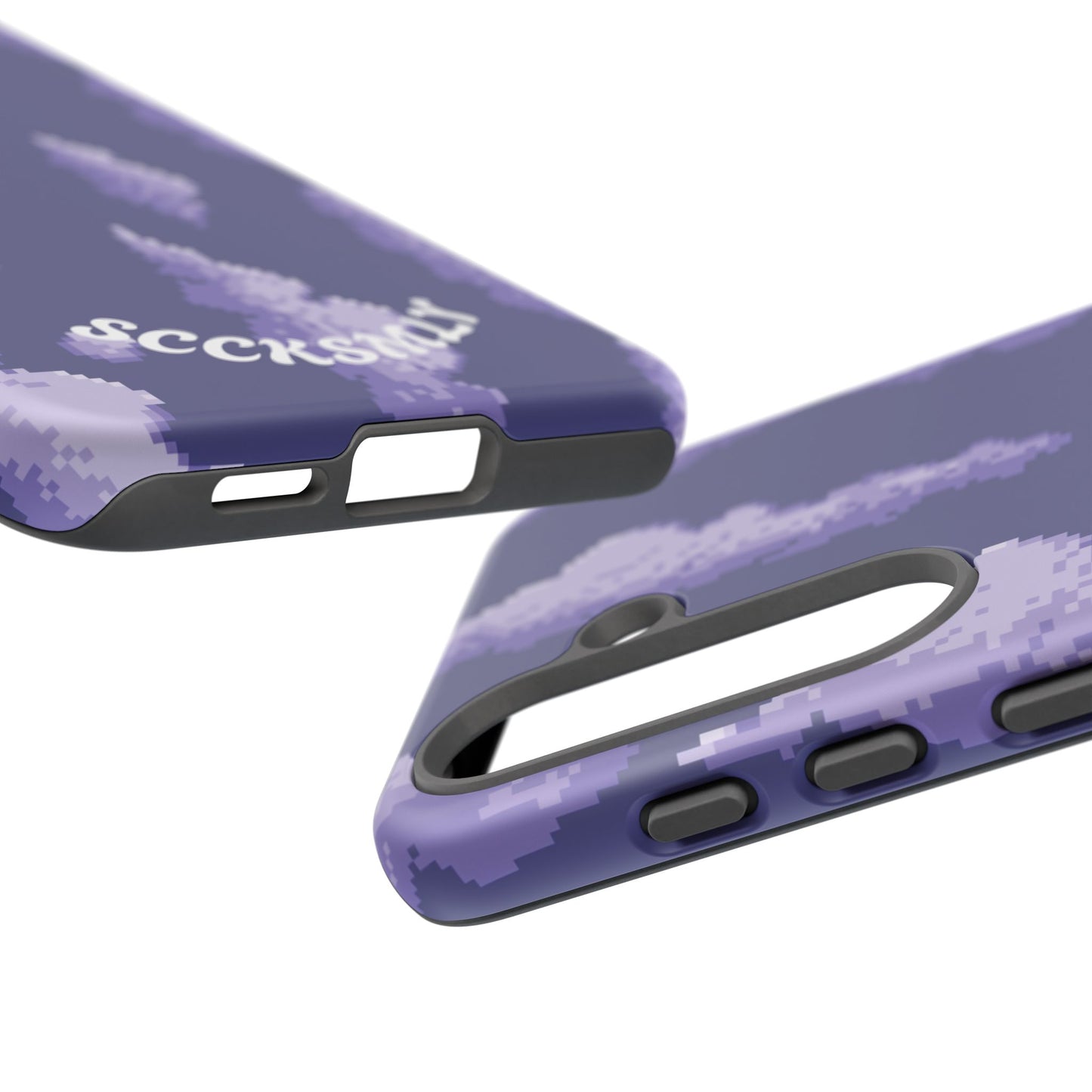 Lilac Pixel Cloud Tough Phone Case for Samsung