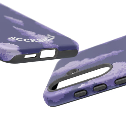 Lilac Pixel Cloud Tough Phone Case for Samsung