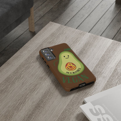 Playful Vegan Avocado Phone Case for Samsung
