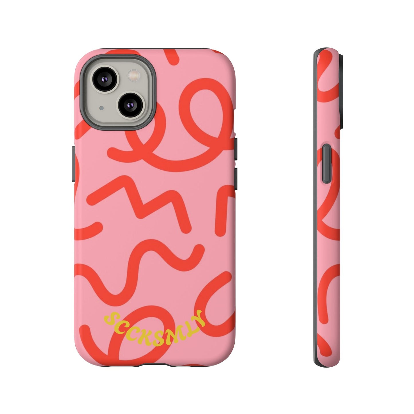Red Candy Swirls Tough Case for Apple
