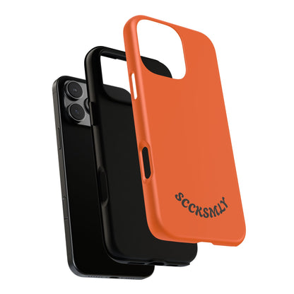 SOLID Tangerine Tough Case for Apple