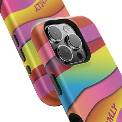 Modern Retro Rainbow Phone Case for Apple
