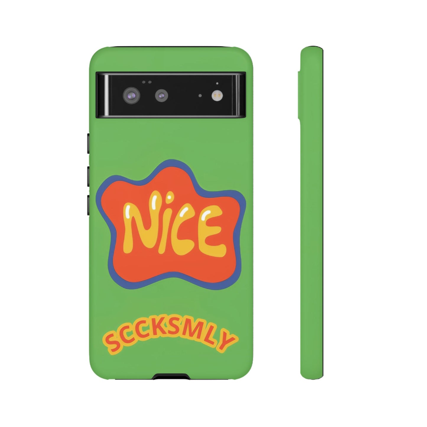 Green "NICE" Tough Phone Case for Google Pixel