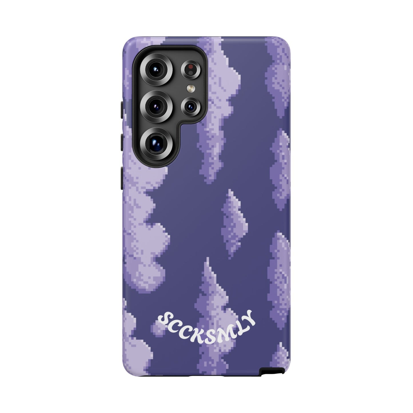 Lilac Pixel Cloud Tough Phone Case for Samsung